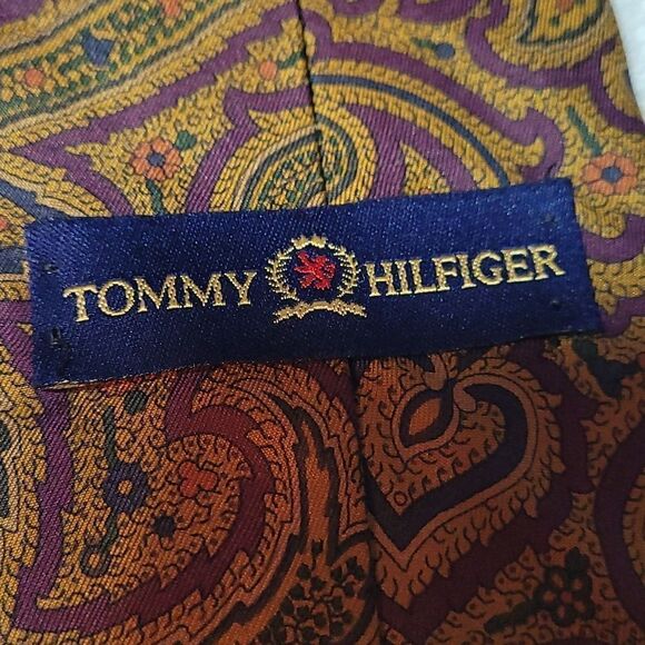 Tommy Hilfiger men's all silk neck tie - Picture 3 of 6